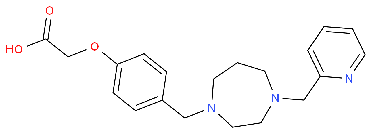 (4-{[4-(pyridin-2-ylmethyl)-1,4-diazepan-1-yl]methyl}phenoxy)acetic acid_Molecular_structure_CAS_)