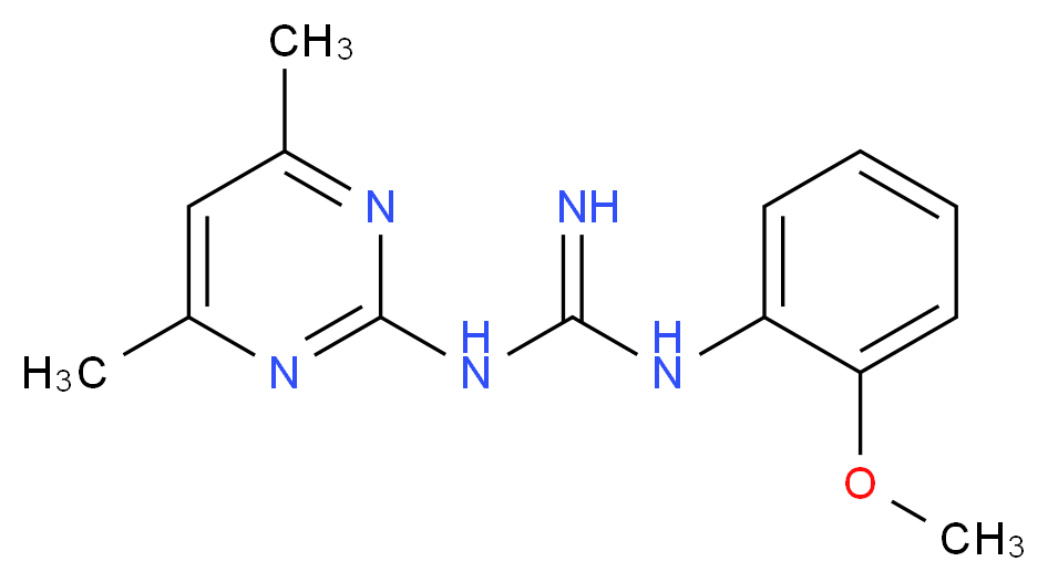 N-(4,6-Dimethylpyrimidin-2-yl)-N'-(2-methoxyphenyl)guanidine_Molecular_structure_CAS_)