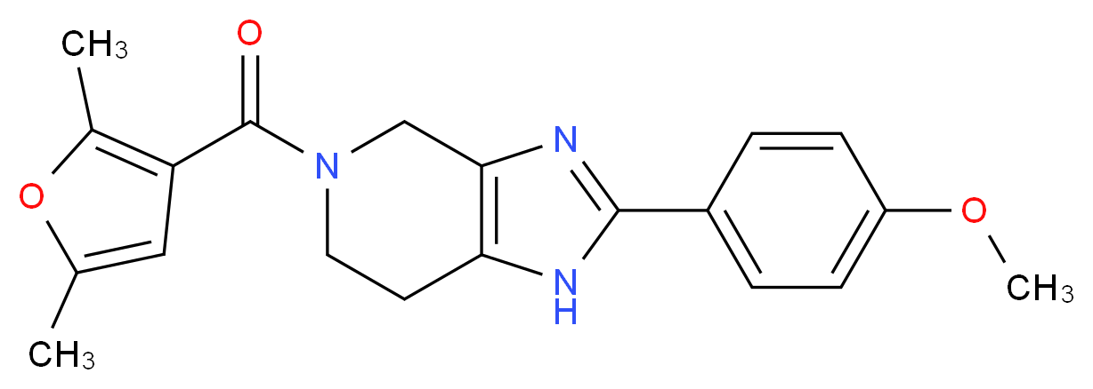 5-(2,5-dimethyl-3-furoyl)-2-(4-methoxyphenyl)-4,5,6,7-tetrahydro-1H-imidazo[4,5-c]pyridine_Molecular_structure_CAS_)