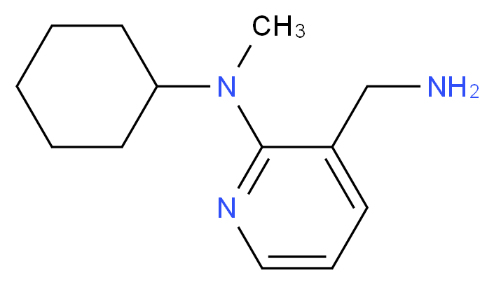 3-(Aminomethyl)-N-cyclohexyl-N-methyl-2-pyridinamine_Molecular_structure_CAS_)