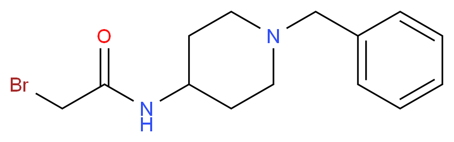 N-(1-benzylpiperidin-4-yl)-2-bromoacetamide_Molecular_structure_CAS_209223-86-9)