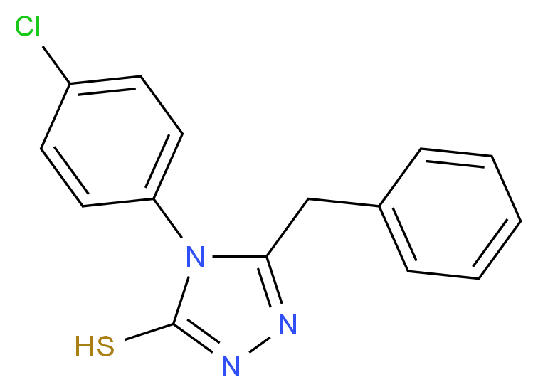 5-benzyl-4-(4-chlorophenyl)-4H-1,2,4-triazole-3-thiol_Molecular_structure_CAS_)