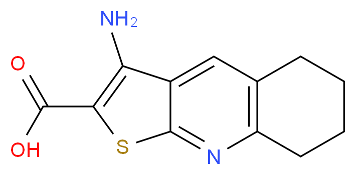 3-Amino-5,6,7,8-tetrahydrothieno[2,3-b]quinoline-2-carboxylic acid_Molecular_structure_CAS_)