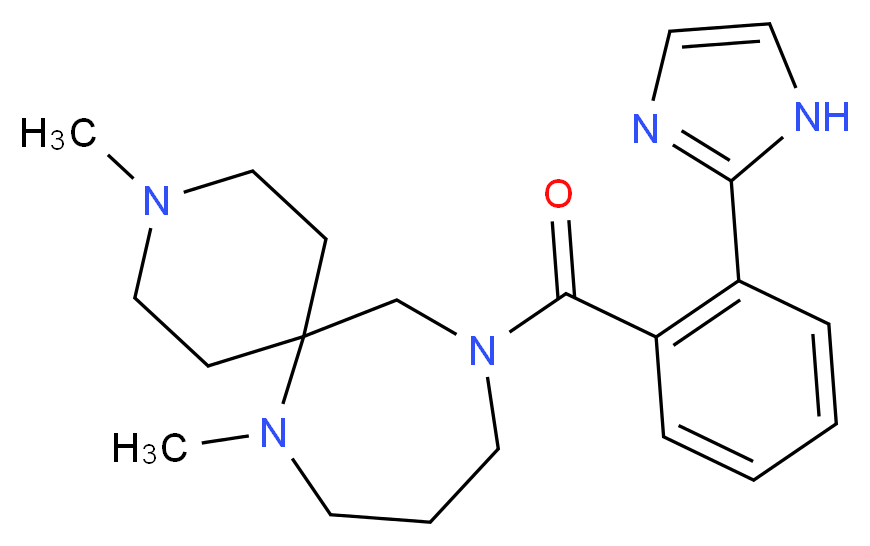 11-[2-(1H-imidazol-2-yl)benzoyl]-3,7-dimethyl-3,7,11-triazaspiro[5.6]dodecane_Molecular_structure_CAS_)