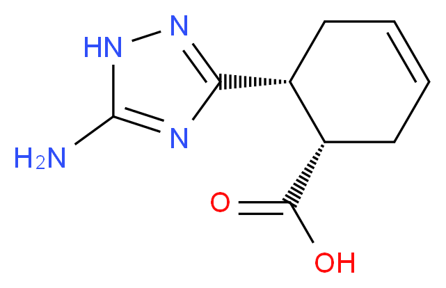(1S,6R)-6-(5-amino-1H-1,2,4-triazol-3-yl)cyclohex-3-enecarboxylic acid_Molecular_structure_CAS_)