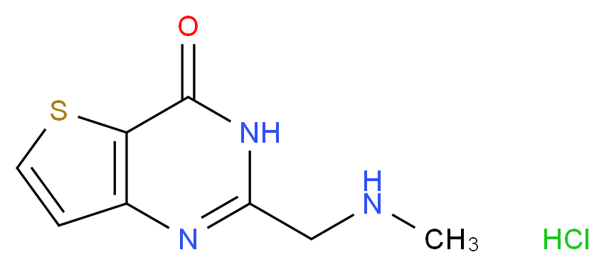 2-((Methylamino)methyl)thieno[3,2-d]pyrimidin-4(3H)-one hydrochloride_Molecular_structure_CAS_923216-51-7)
