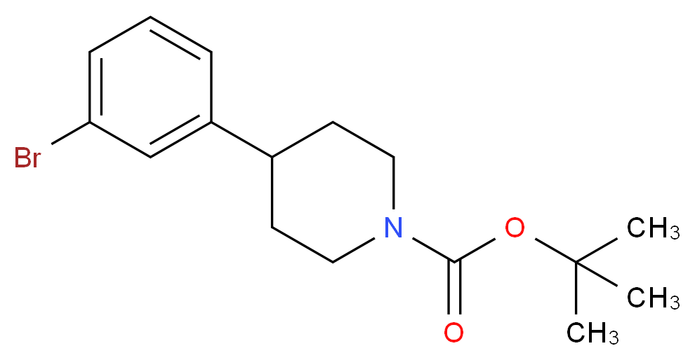 4-(3-Bromo-phenyl)-piperidine-1-carboxylic acid tert-butyl ester_Molecular_structure_CAS_886362-62-5)