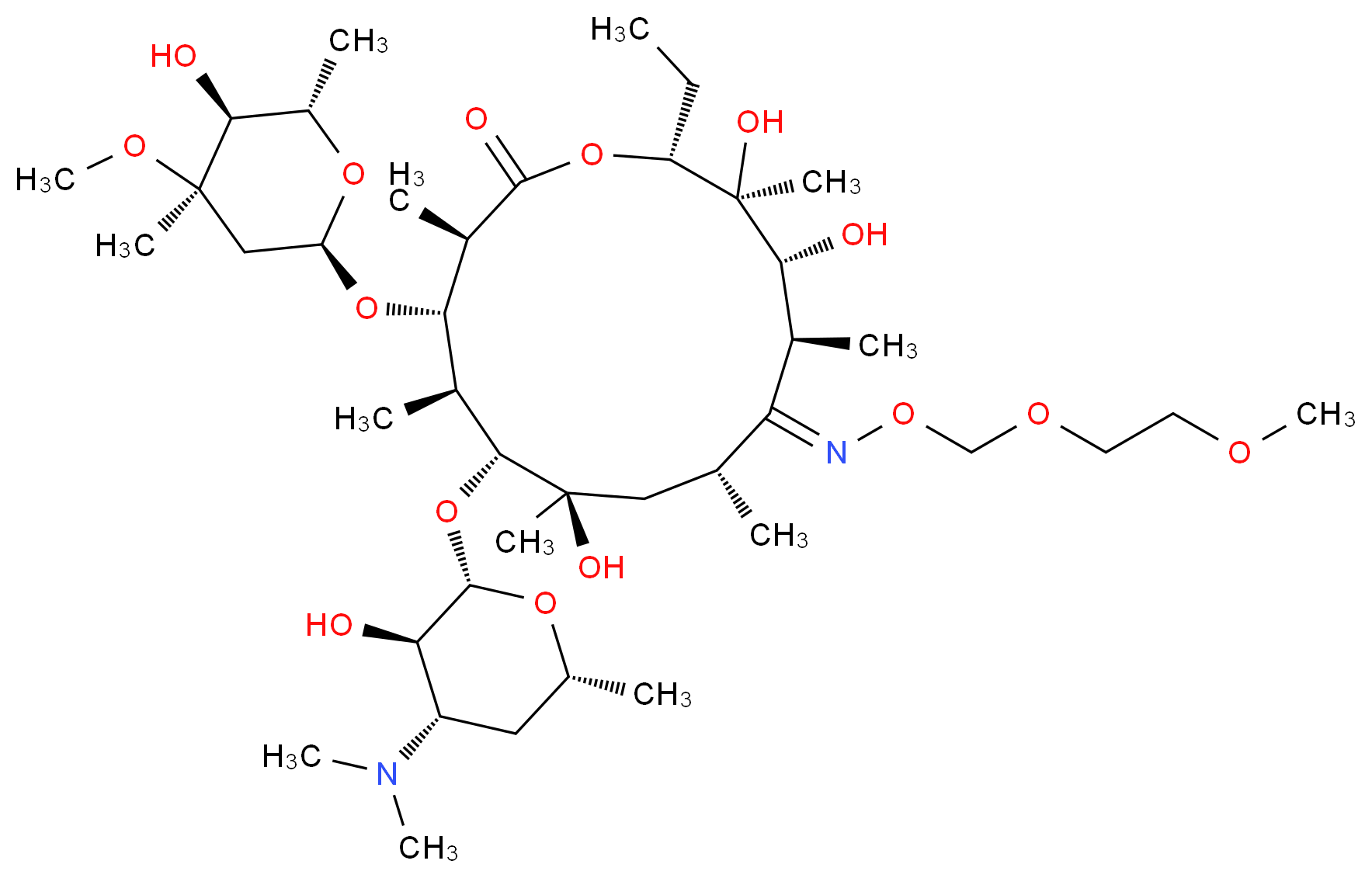 Roxithromycin (Roxl-150)_Molecular_structure_CAS_80214-83-1)
