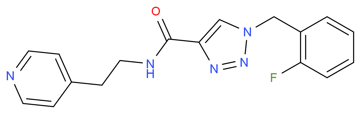1-(2-fluorobenzyl)-N-[2-(4-pyridinyl)ethyl]-1H-1,2,3-triazole-4-carboxamide_Molecular_structure_CAS_)