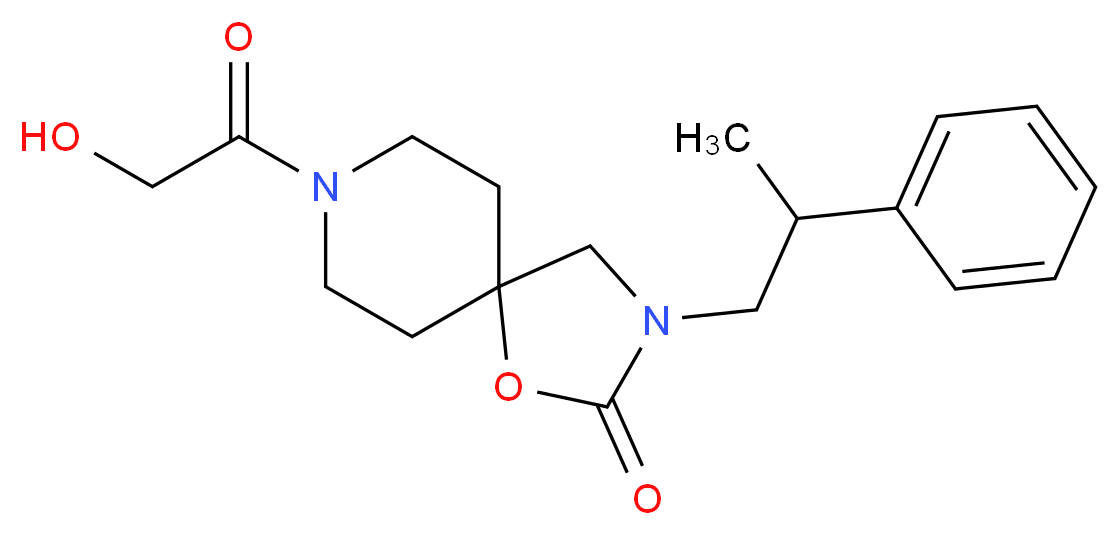 8-glycoloyl-3-(2-phenylpropyl)-1-oxa-3,8-diazaspiro[4.5]decan-2-one_Molecular_structure_CAS_)