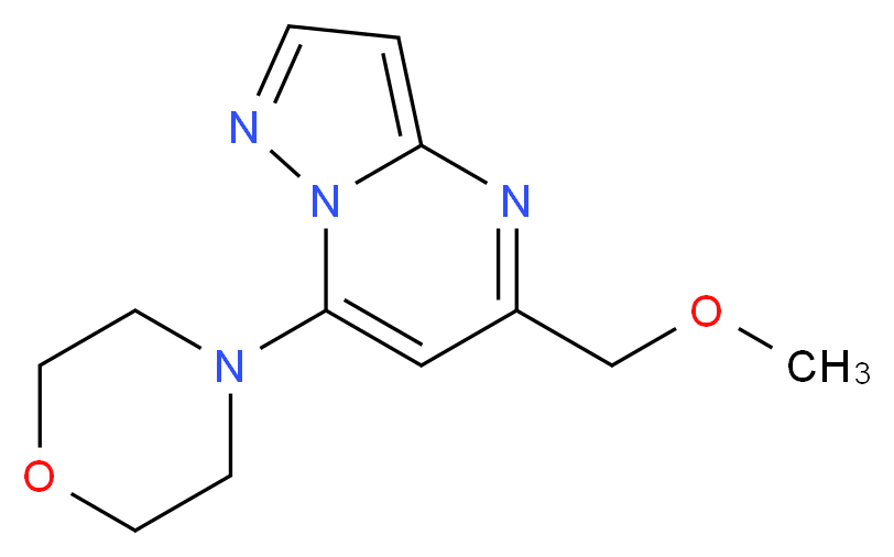 5-(methoxymethyl)-7-(4-morpholinyl)pyrazolo[1,5-a]pyrimidine_Molecular_structure_CAS_)