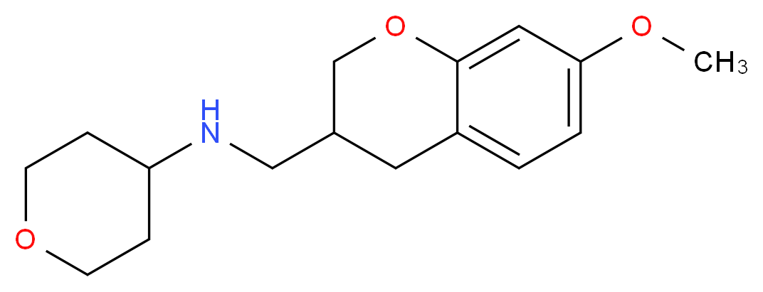 N-[(7-methoxy-3,4-dihydro-2H-chromen-3-yl)methyl]tetrahydro-2H-pyran-4-amine_Molecular_structure_CAS_)