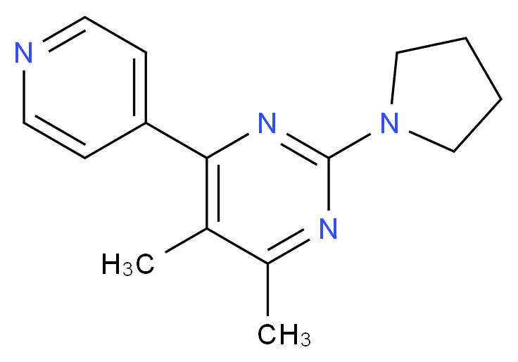 4,5-dimethyl-6-pyridin-4-yl-2-pyrrolidin-1-ylpyrimidine_Molecular_structure_CAS_)