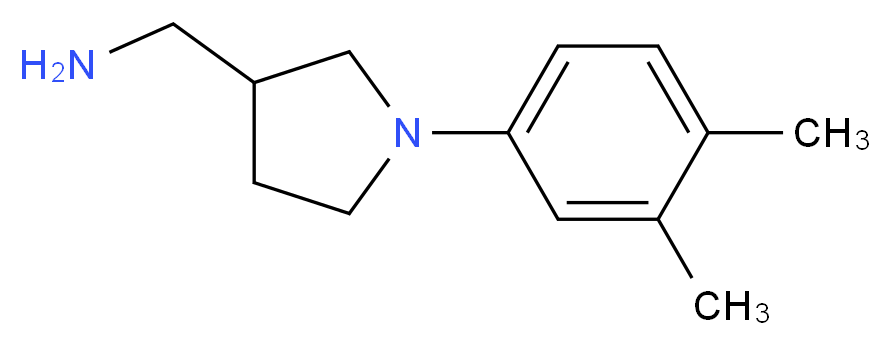 [1-(3,4-Dimethylphenyl)-3-pyrrolidinyl]methanamine_Molecular_structure_CAS_)