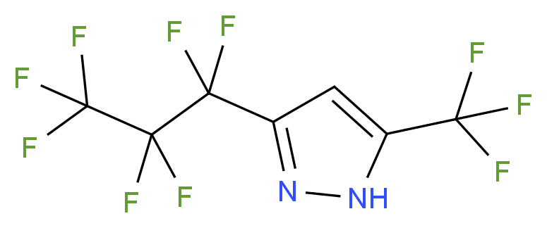 5-(Trifluoromethyl)-3-(heptafluoropropyl)pyrazole_Molecular_structure_CAS_)