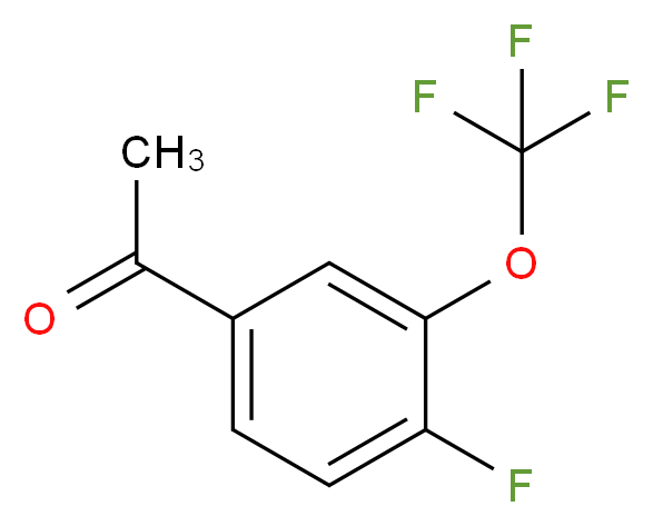 4'-Fluoro-3'-(trifluoromethoxy)acetophenone_Molecular_structure_CAS_886501-44-6)