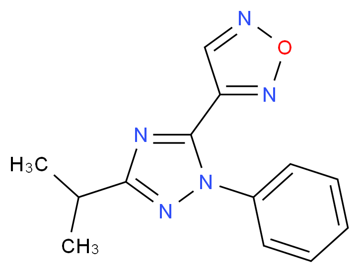 3-(3-isopropyl-1-phenyl-1H-1,2,4-triazol-5-yl)-1,2,5-oxadiazole_Molecular_structure_CAS_)