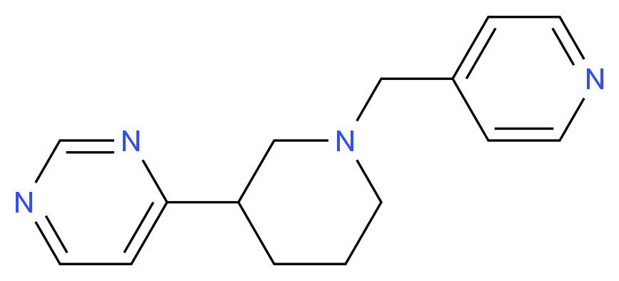 4-[1-(pyridin-4-ylmethyl)piperidin-3-yl]pyrimidine_Molecular_structure_CAS_)