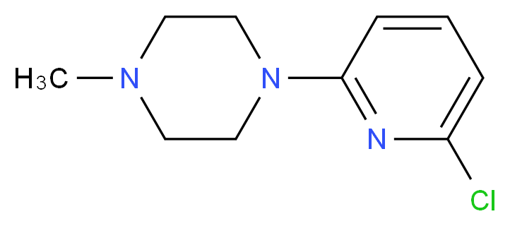 1-(6-Chloro-2-pyridinyl)-4-methylpiperazine_Molecular_structure_CAS_)