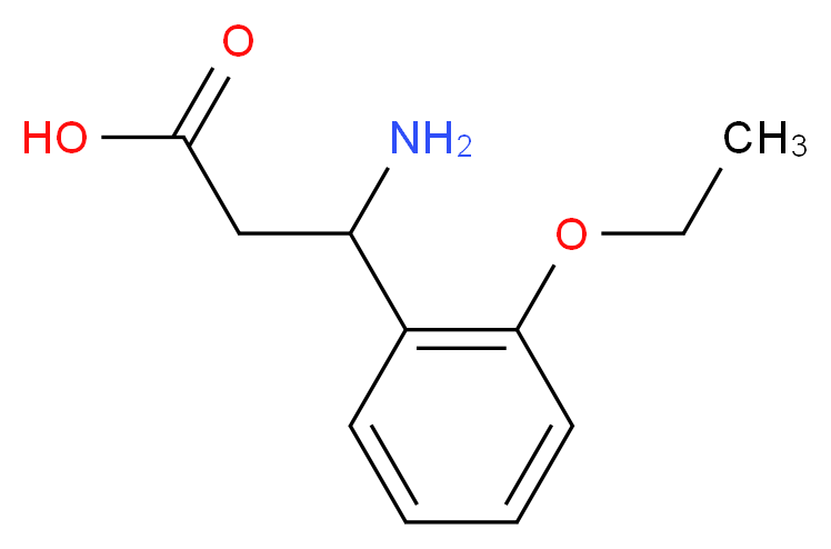 3-Amino-3-(2-ethoxyphenyl)propanoic acid_Molecular_structure_CAS_)