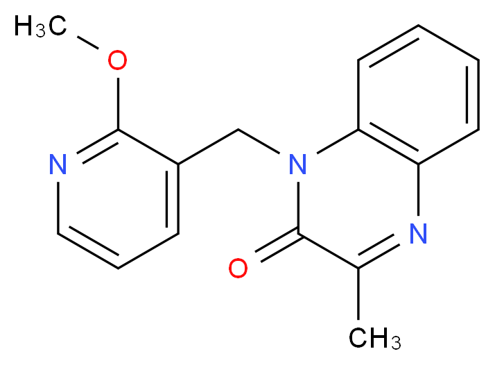 1-[(2-methoxypyridin-3-yl)methyl]-3-methylquinoxalin-2(1H)-one_Molecular_structure_CAS_)
