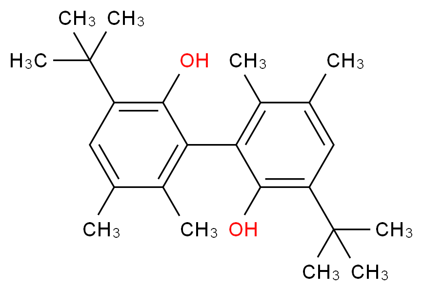 5,5′,6,6′-Tetramethyl-3,3′-di-tert-butyl-1,1′-biphenyl-2,2′-diol_Molecular_structure_CAS_101203-31-0)