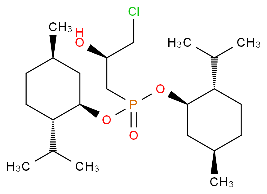 bis[(1R,2S,5R)-2-isopropyl-5-methylcyclohexyl] [(2R)-3-chloro-2-hydroxypropyl]phosphonate_Molecular_structure_CAS_)