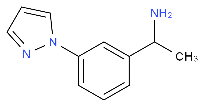 1-[3-(1H-pyrazol-1-yl)phenyl]ethan-1-amine_Molecular_structure_CAS_)