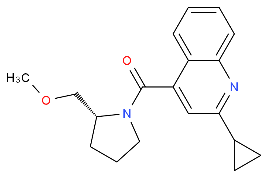 2-cyclopropyl-4-{[(2R)-2-(methoxymethyl)pyrrolidin-1-yl]carbonyl}quinoline_Molecular_structure_CAS_)