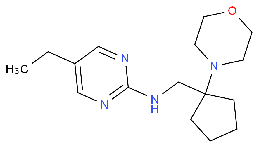5-ethyl-N-[(1-morpholin-4-ylcyclopentyl)methyl]pyrimidin-2-amine_Molecular_structure_CAS_)