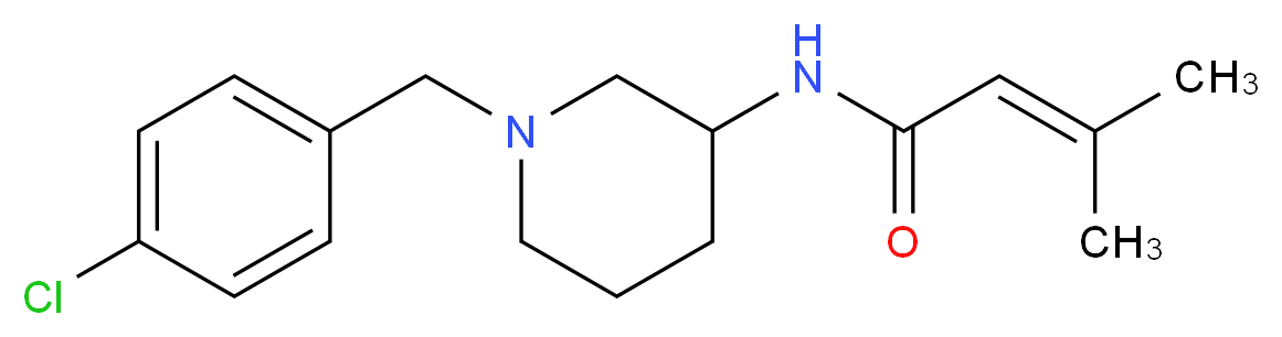 N-[1-(4-chlorobenzyl)-3-piperidinyl]-3-methyl-2-butenamide_Molecular_structure_CAS_)