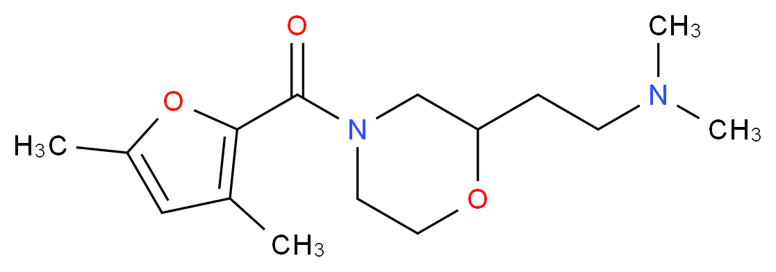2-[4-(3,5-dimethyl-2-furoyl)-2-morpholinyl]-N,N-dimethylethanamine_Molecular_structure_CAS_)