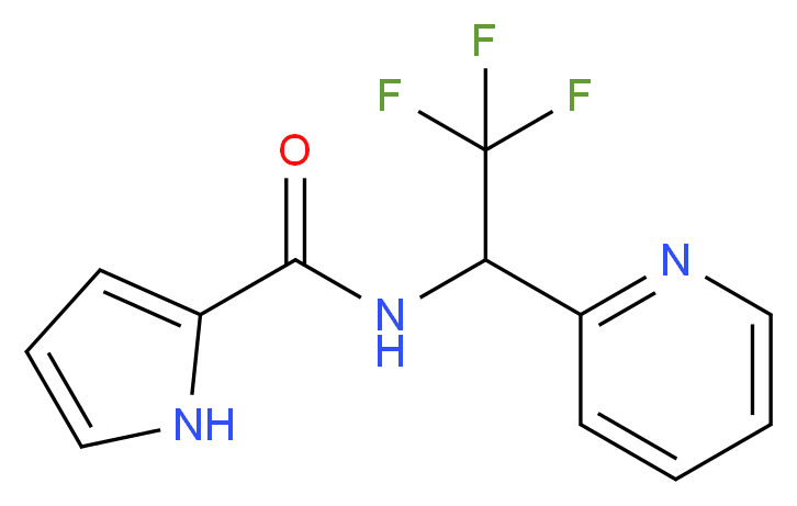 N-[2,2,2-trifluoro-1-(2-pyridinyl)ethyl]-1H-pyrrole-2-carboxamide_Molecular_structure_CAS_)