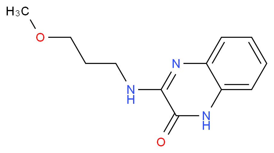 3-[(3-methoxypropyl)amino]quinoxalin-2(1H)-one_Molecular_structure_CAS_)