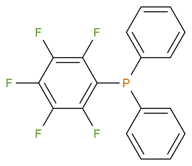 Diphenyl(pentafluorophenyl)phosphine 98%_Molecular_structure_CAS_5525-95-1)