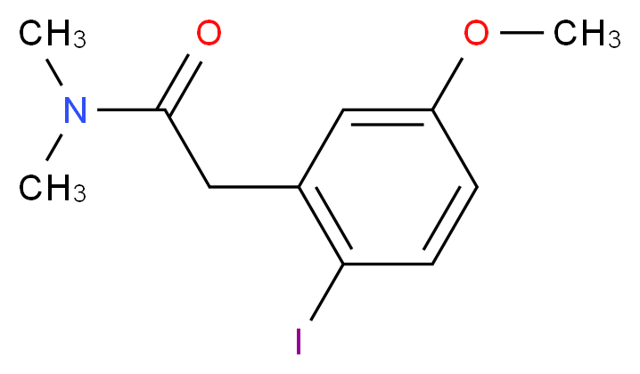 2-(2-Iodo-5-methoxy-phenyl)-N,N-dimethyl-acetamide_Molecular_structure_CAS_99540-20-2)