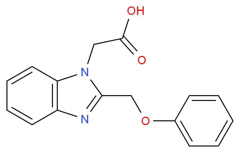 [2-(phenoxymethyl)-1H-benzimidazol-1-yl]acetic acid_Molecular_structure_CAS_)