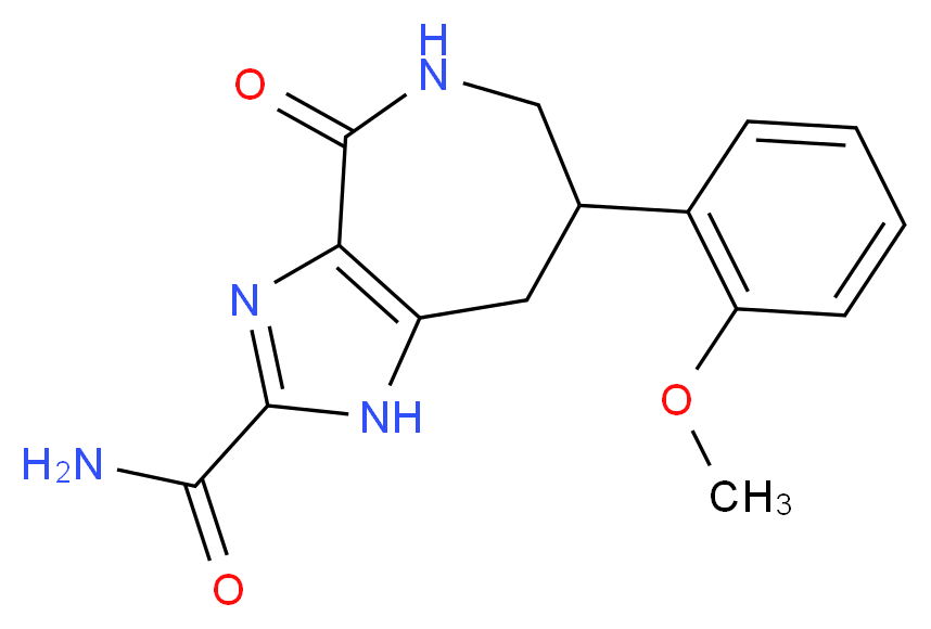 7-(2-methoxyphenyl)-4-oxo-1,4,5,6,7,8-hexahydroimidazo[4,5-c]azepine-2-carboxamide_Molecular_structure_CAS_)