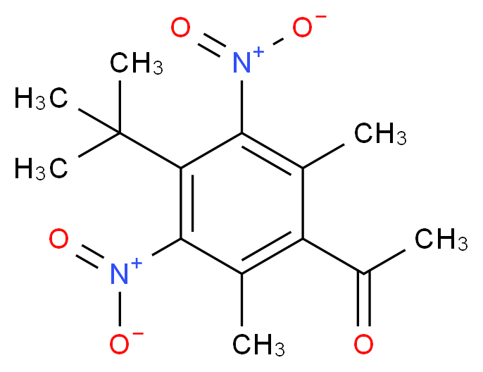 1-(4-(tert-butyl)-2,6-dimethyl-3,5-dinitrophenyl)ethanone_Molecular_structure_CAS_)