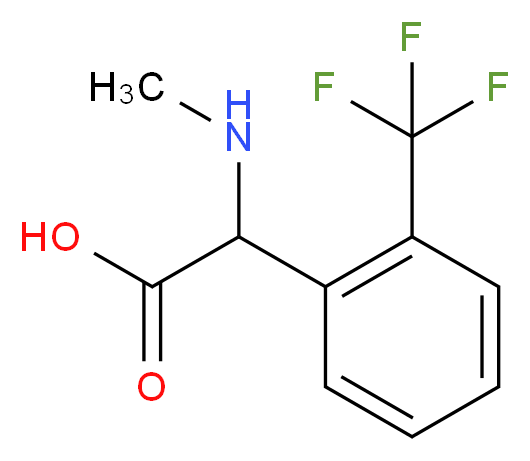 2-(methylamino)-2-[2-(trifluoromethyl)phenyl]acetic acid_Molecular_structure_CAS_)