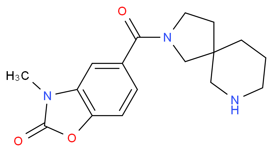 5-(2,7-diazaspiro[4.5]dec-2-ylcarbonyl)-3-methyl-1,3-benzoxazol-2(3H)-one_Molecular_structure_CAS_)