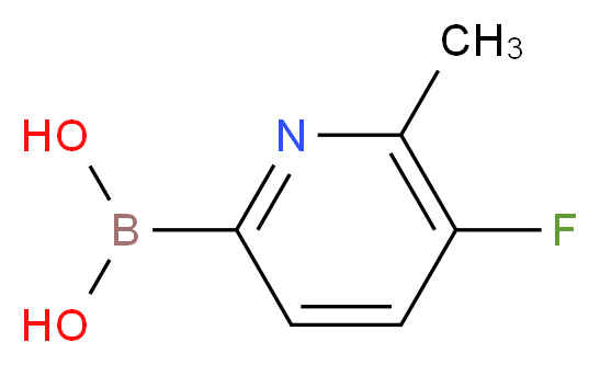 5-FLUORO-6-METHYLPYRIDINE-2-BORONIC ACID_Molecular_structure_CAS_1208101-45-4)