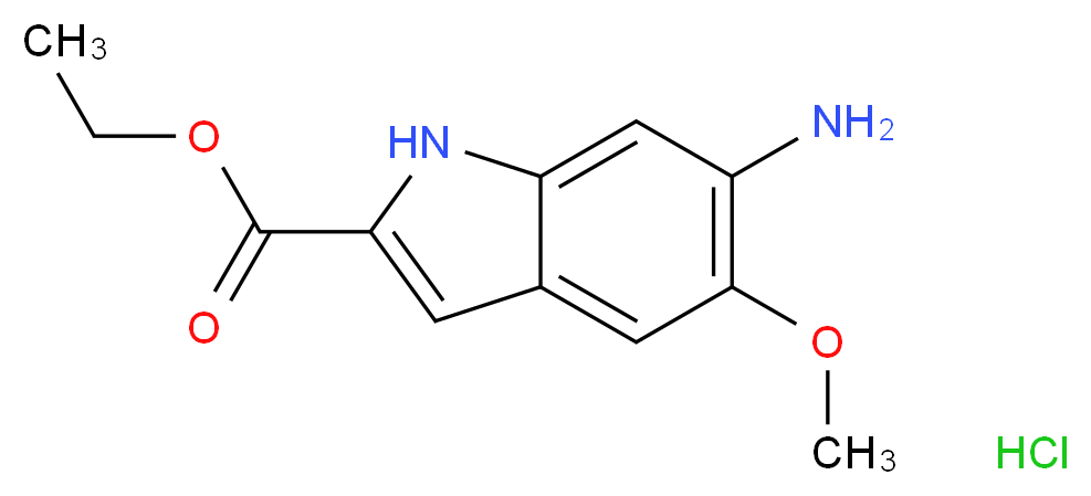 Ethyl 6-Amino-5-methoxyindole-2-carboxylate Hydrochloride_Molecular_structure_CAS_1189986-62-6)