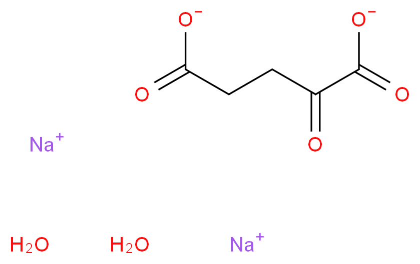 α-Ketoglutaric acid disodium salt dihydrate_Molecular_structure_CAS_305-72-6(anhydrous))