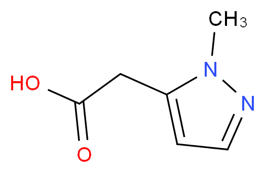 2-(1-methyl-1H-pyrazol-5-yl)acetic acid_Molecular_structure_CAS_)