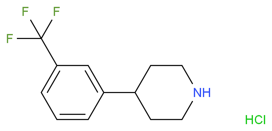 4-[3-(Trifluoromethyl)phenyl]piperidine hydrochloride_Molecular_structure_CAS_)