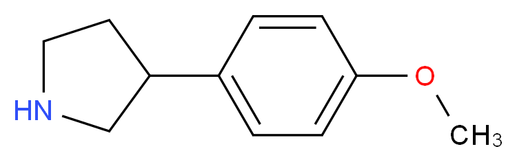 3-(4-methoxyphenyl)pyrrolidine_Molecular_structure_CAS_)