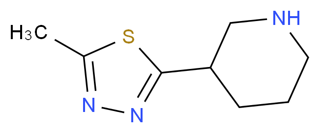 3-(5-methyl-1,3,4-thiadiazol-2-yl)piperidine_Molecular_structure_CAS_933705-14-7)