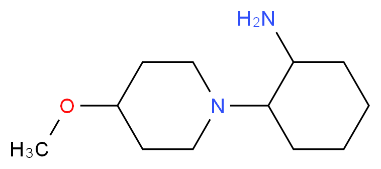 2-(4-methoxypiperidin-1-yl)cyclohexan-1-amine_Molecular_structure_CAS_)