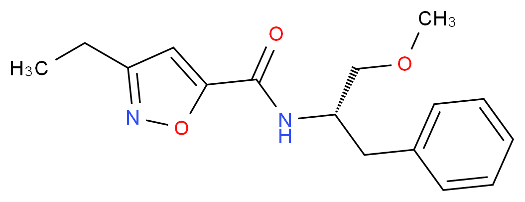 N-[(1S)-1-benzyl-2-methoxyethyl]-3-ethylisoxazole-5-carboxamide_Molecular_structure_CAS_)